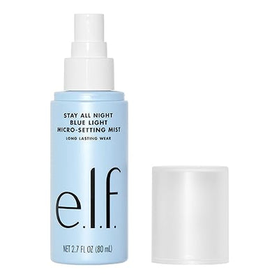 e.l.f. Stay All Night Blue Light Micro-Setting Mist, Setting Spray & Skin Refresher For A Matte Finish, Reduces Blue Light Transmission