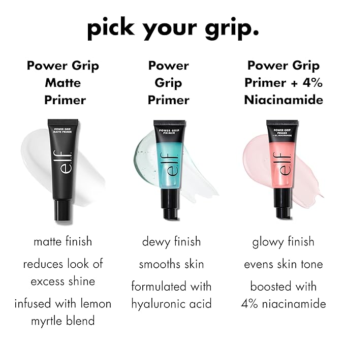 e.l.f. Power Grip Matte Primer, Gel-Based & Hydrating Face Primer