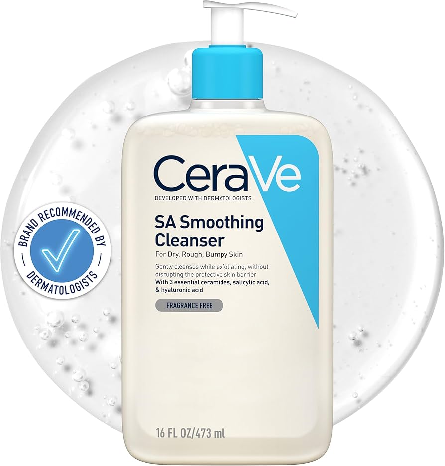CeraVe SA Smoothing Cleanser For Dry, Bumpy Skin
