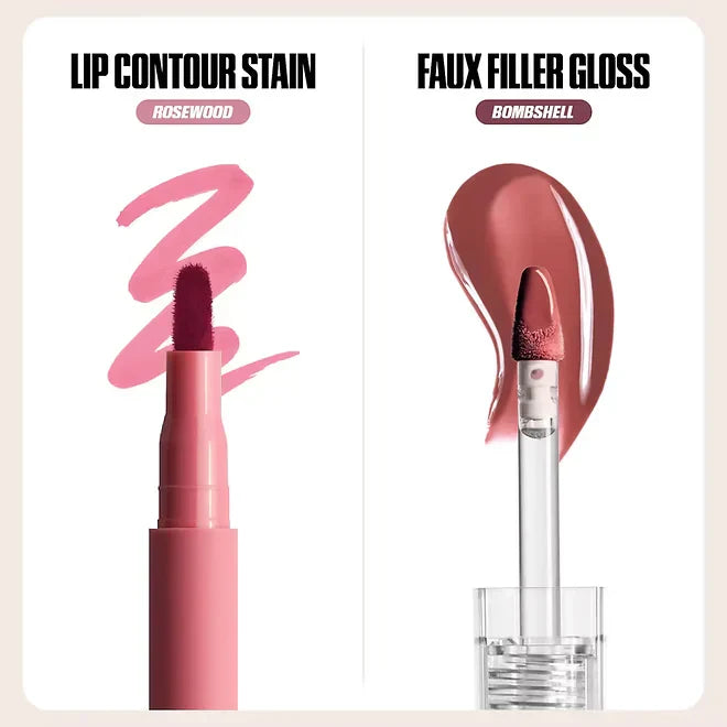 Huda Beauty Make Out Sesh Lip Stain and Lip Gloss Duo