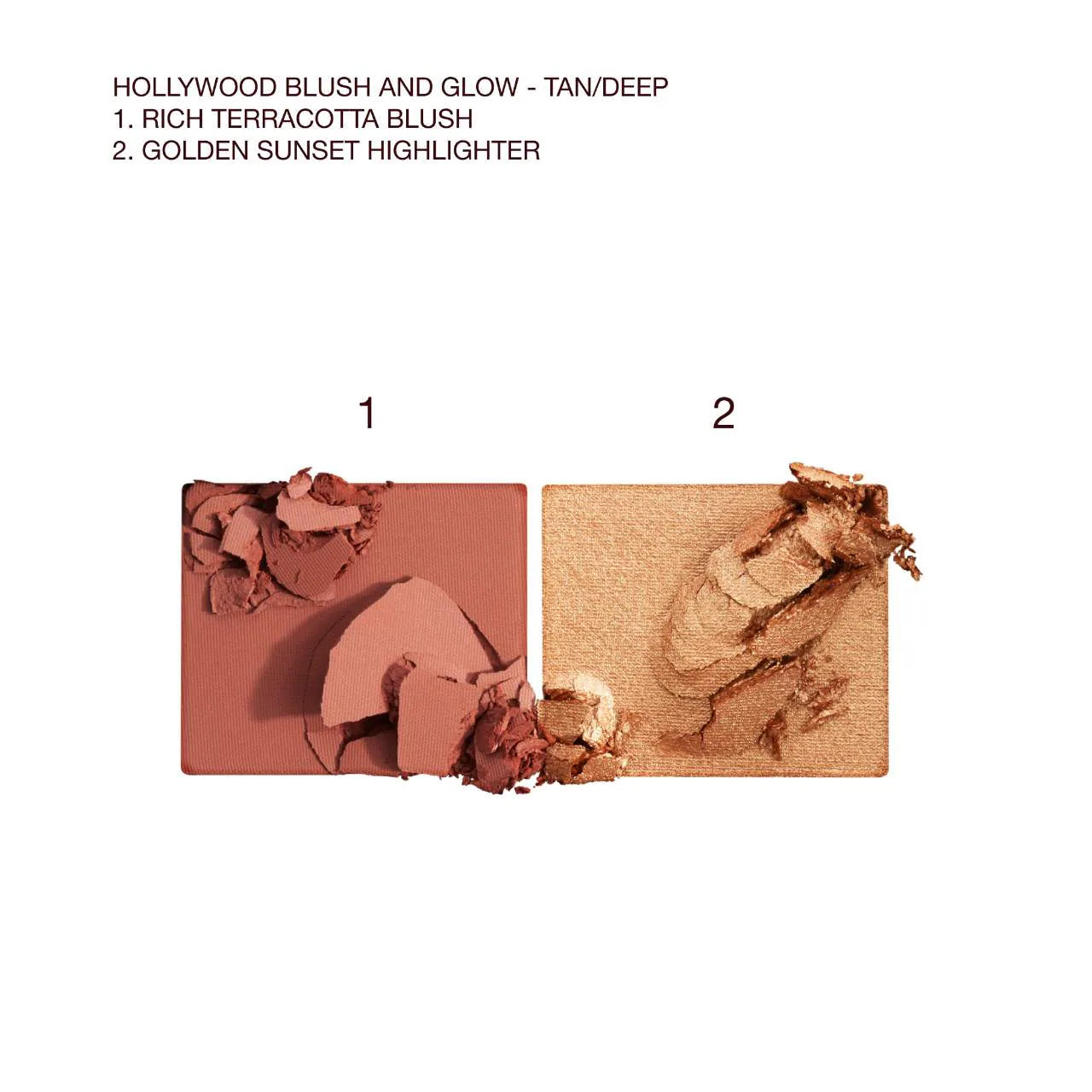 CHARLOTTE TILBURY HOLLYWOOD BLUSH & GLOW GLIDE PALETTE - TAN TO DEEP